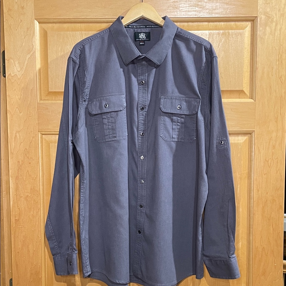 Rock & Republic Men's Casual Button Down Shirt -